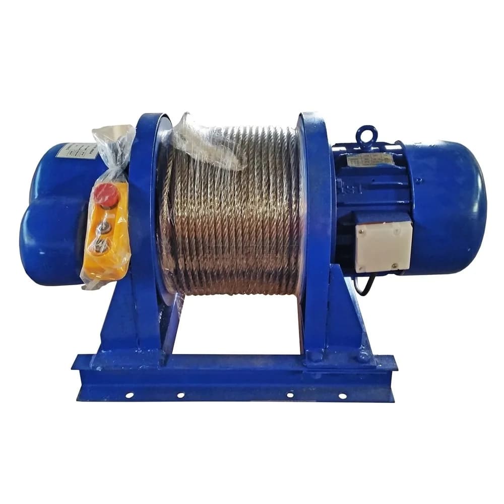 Лебедка электрическая 500кг 70м с канатом 380В TOR KDJ PRO (усиленный двигатель и редуктор)