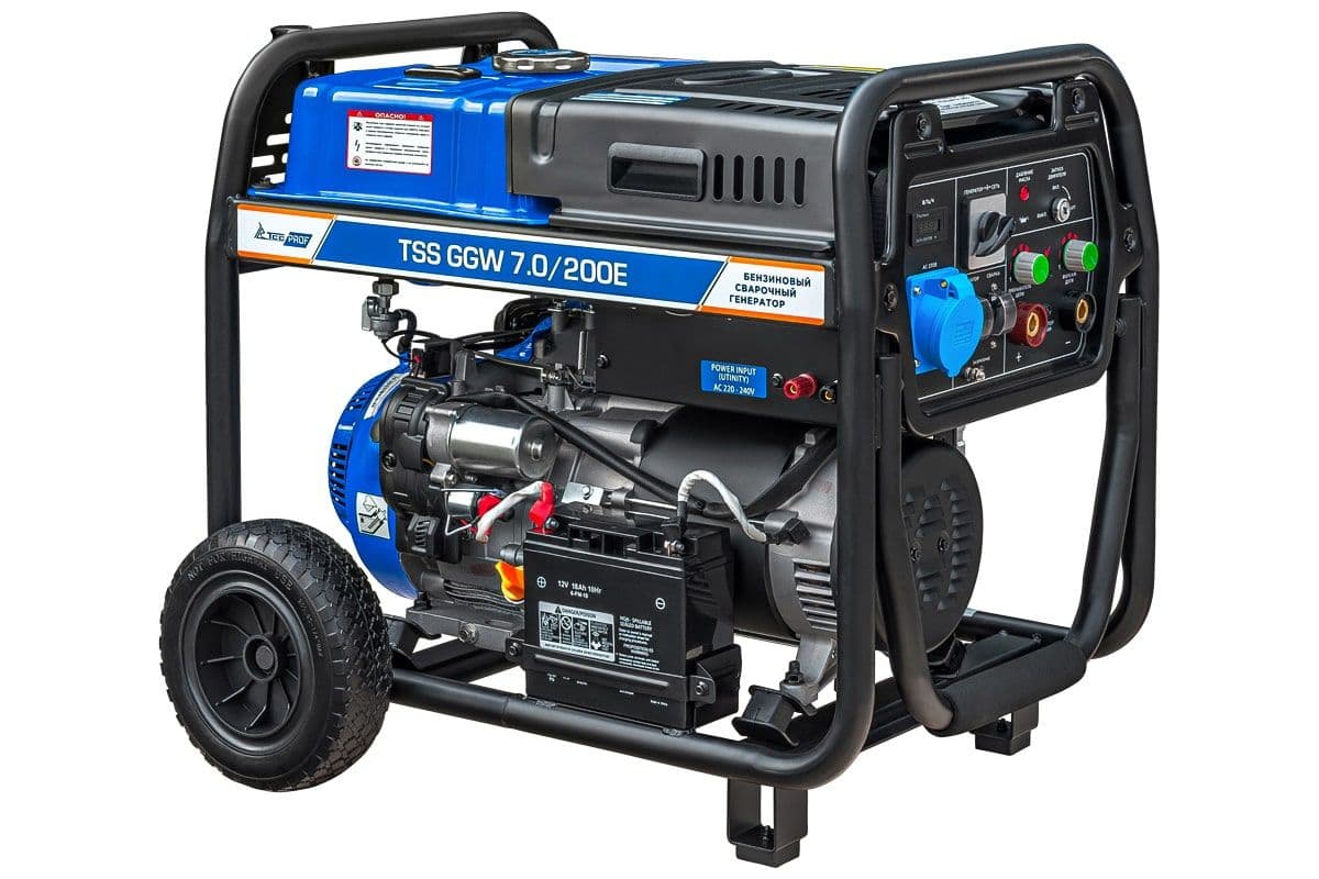Бензиновый сварочный генератор TSS PROF GGW 7.0/200E