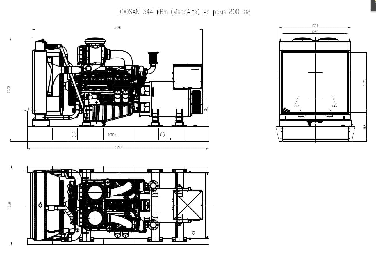 Дизельный генератор ТСС АД-544С-Т400-1РМ17 (Mecc Alte) — фото 3